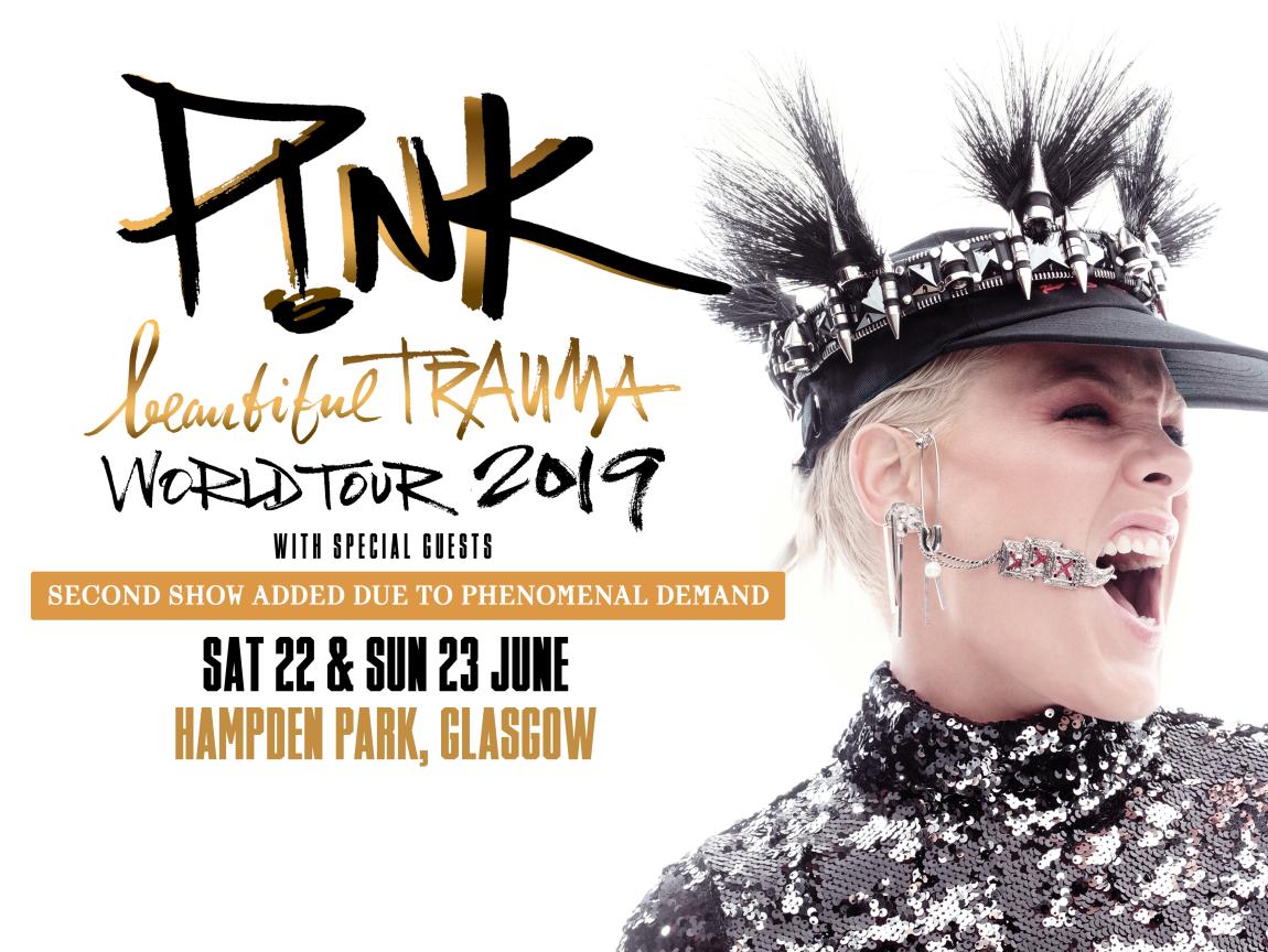 P!NK Beautiful Trauma World Tour 2019 22nd June 2019, Hampden Park